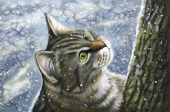 Кошки от художницы Ирины Гармашовой.
