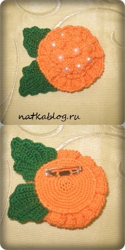 коллекция брошек крючком