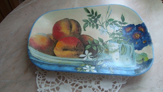 Фруктовница и часики-чайник
