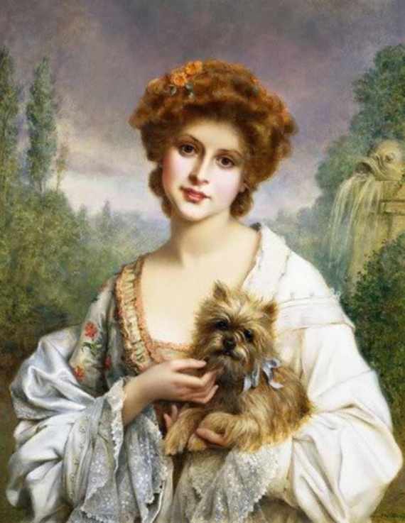 Красавицы. Художник Francois Martin-Kavel.