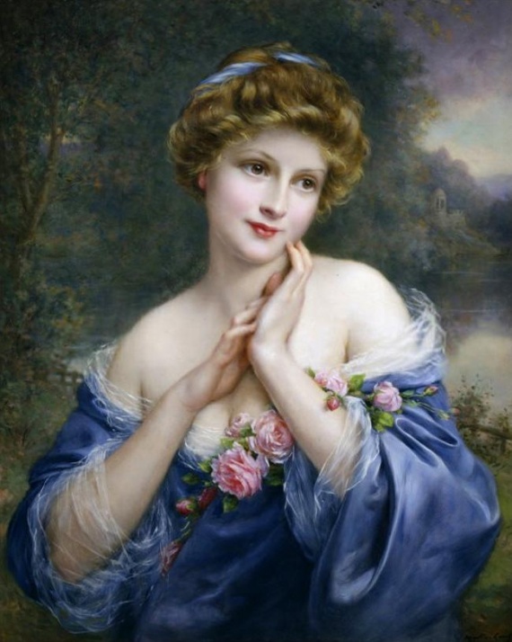 Красавицы. Художник Francois Martin-Kavel.
