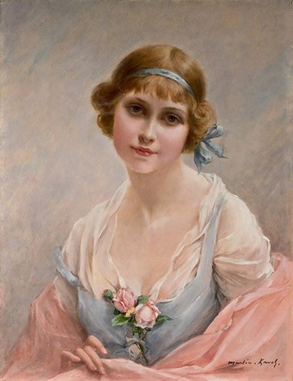 Красавицы. Художник Francois Martin-Kavel.