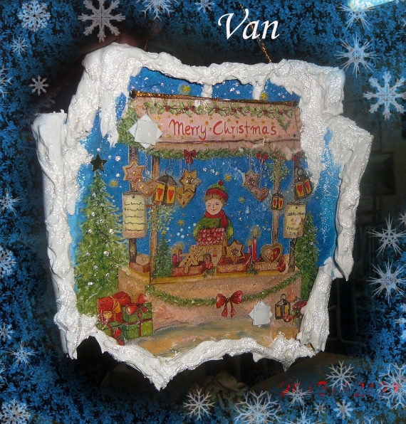 панно &quot;Merry Christmas&quot; МК
