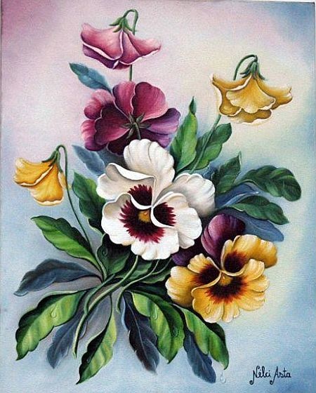 Анютины глазки.