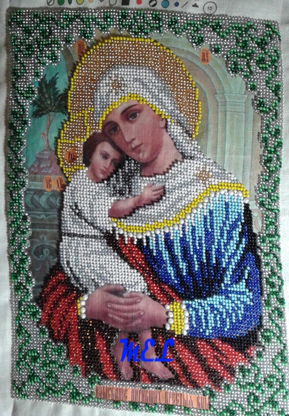 Мои работы (вышивка бисером икон), из недавно законченного...